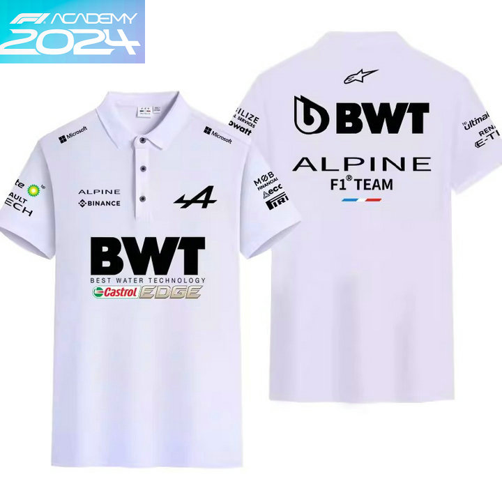 2024 Polo Alpine F1 Team BWT Coton Homme Manche Courte